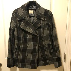 Plaid Peacoat